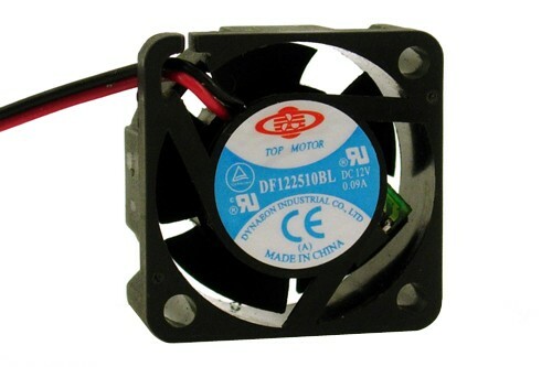 12V Mini Fan 25x25x10 MM DF122510BL 2-Wire (New, Genuine Part)