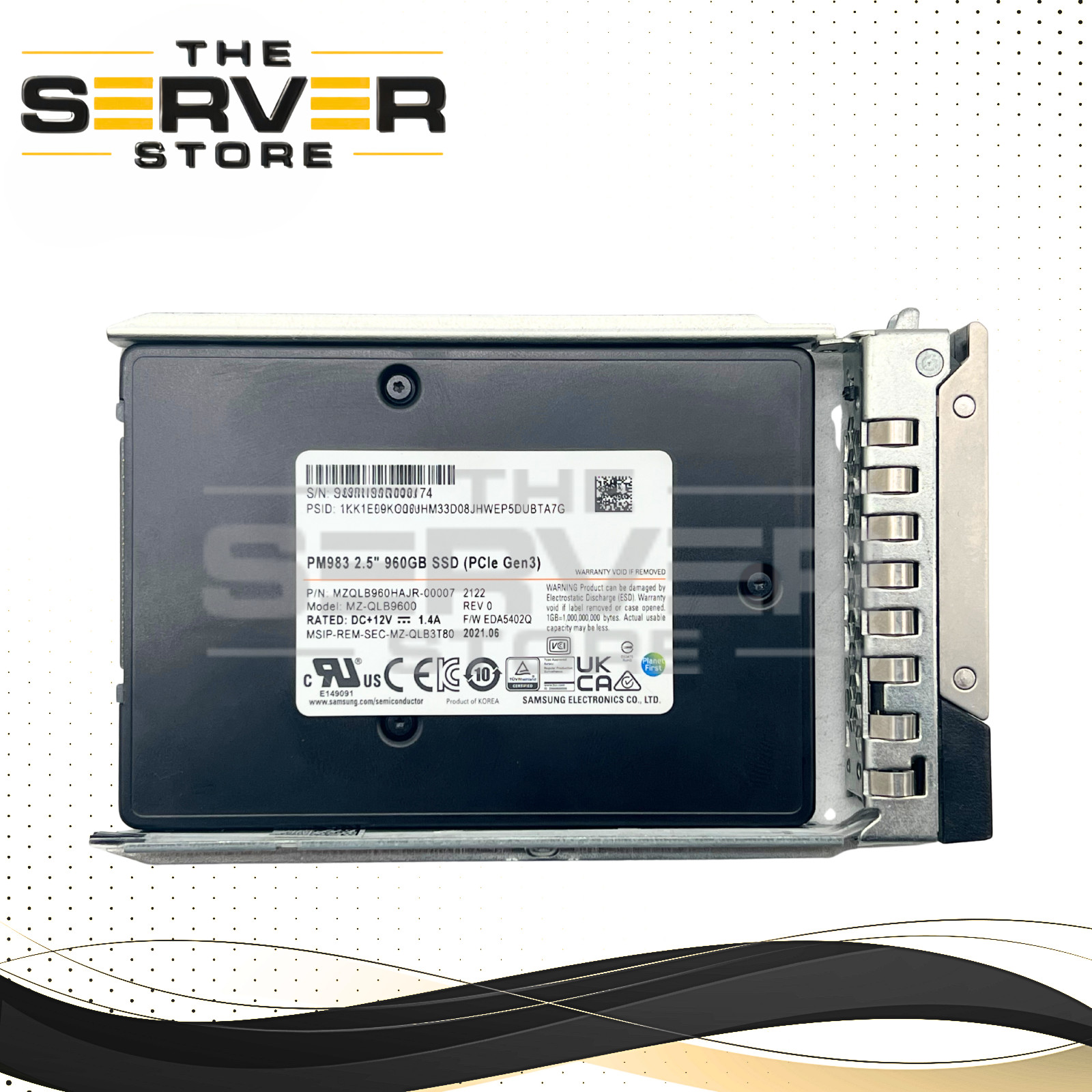 (89%-) Samsung 960GB NVMe U.2 G3 RI 2.5" SSD PM983 PowerEdge G15 MZQLB960HAJR