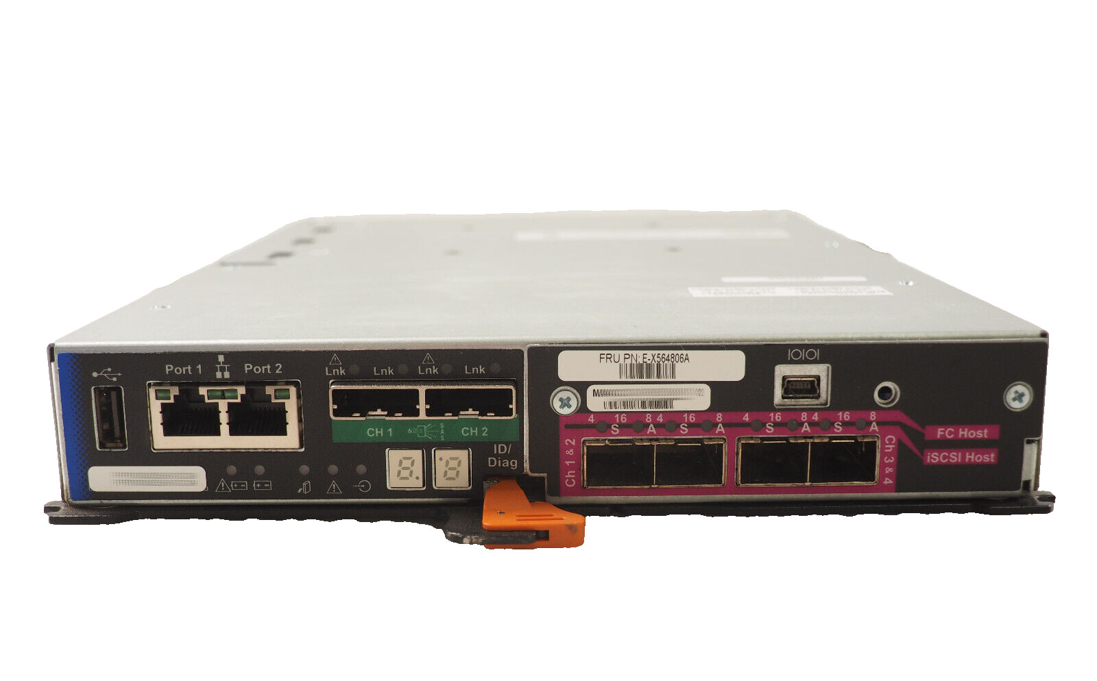 NETAPP E5600A Drive Module I/F-6 E-X564806A 48Gb 10Gb ISCSI 4-Ports Controller