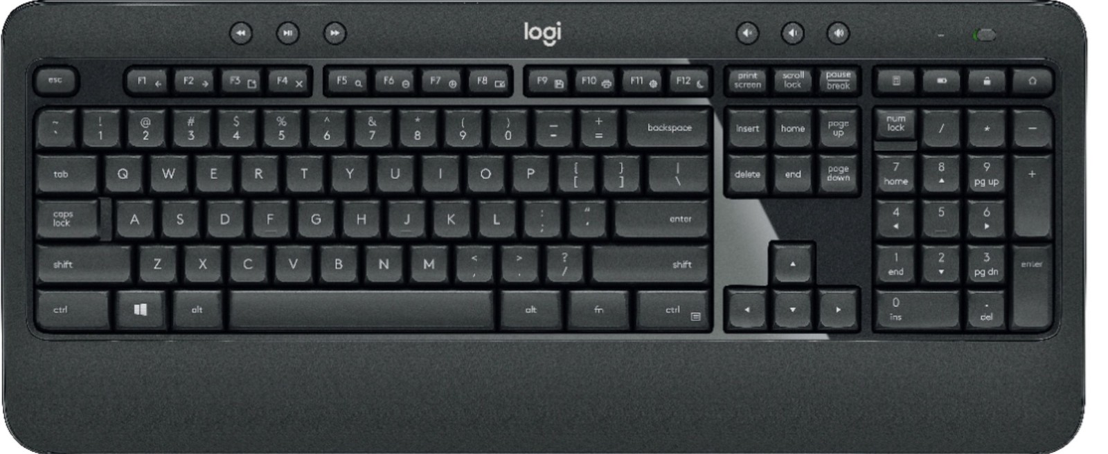 Logitech K540 Keyboard - Black (NO battery COVER) (/RT6-14494-K540-MP-UG)