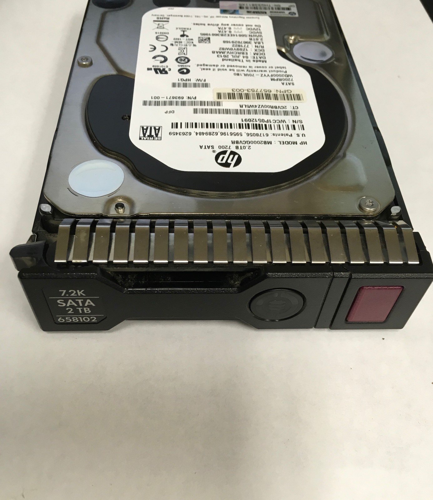 657753-003 HP 658079-B21 658102-001 2TB 6G 7.2K LFF 3.5" SATA HDD 693771-001