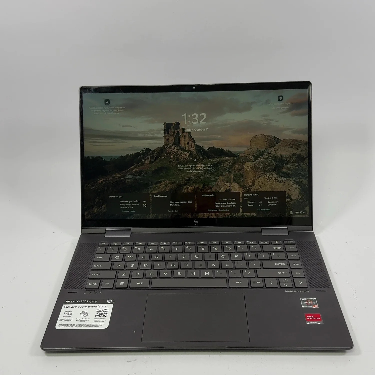 HP Envy x360 15-fh0013dx 15.6" Ryzen 5 7530U 2.0GHz 8GB RAM 256GB SSD Read
