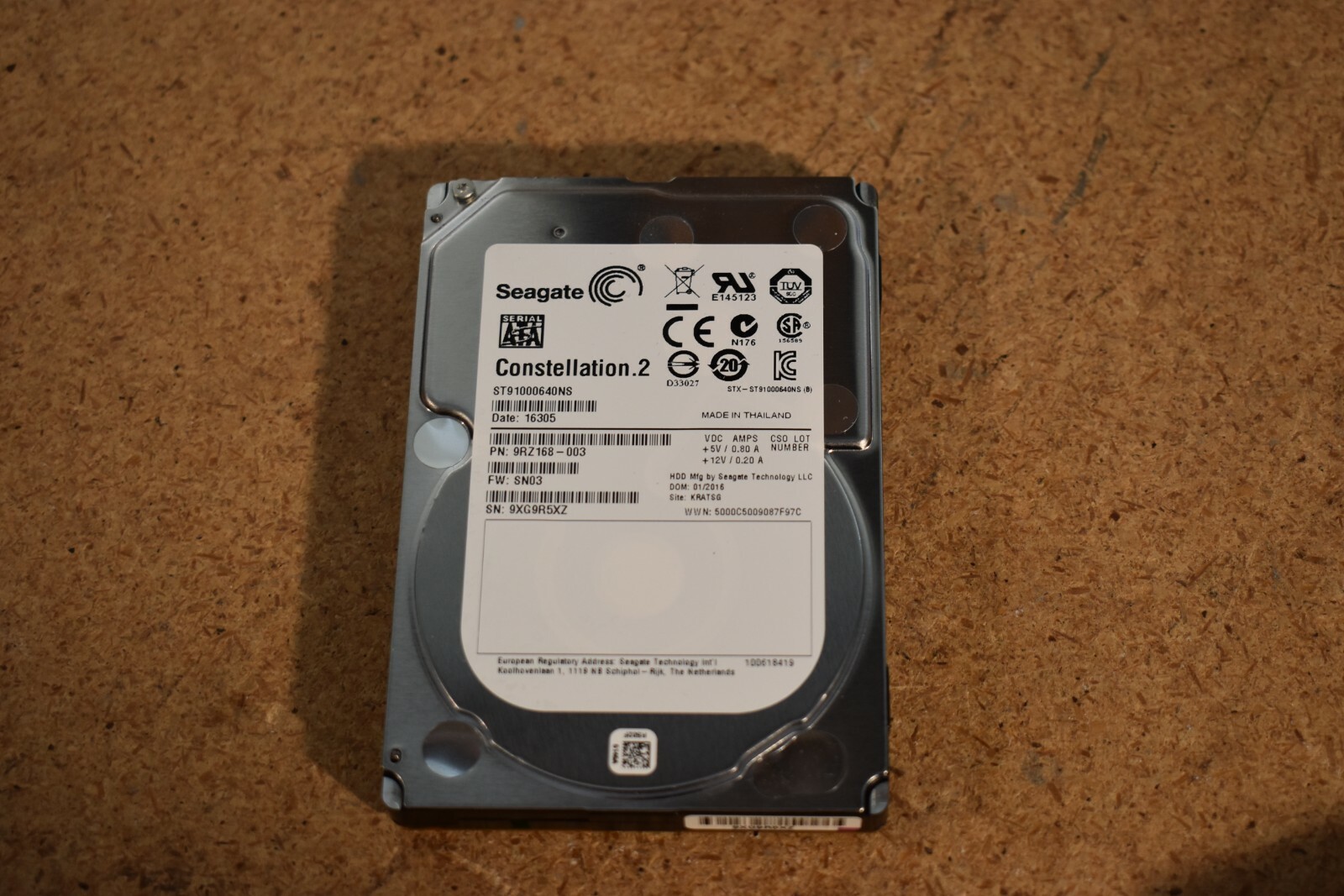 Seagate Constellation.2 ST91000640NS 1TB SATA 2.5" HDD Server Hard Drive