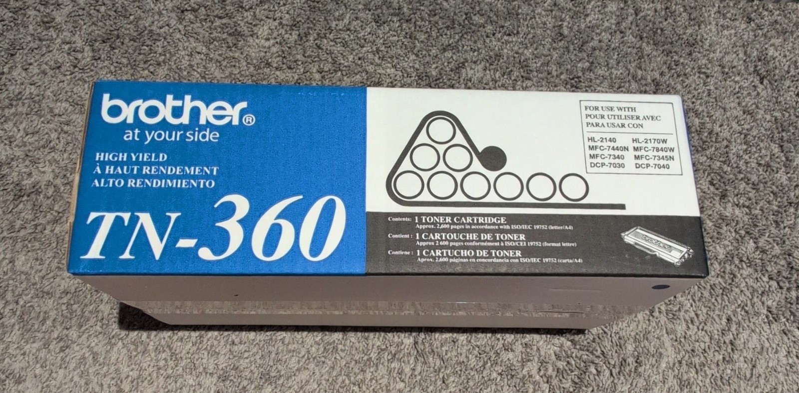 Brother TN-360 High Yield Black Toner Cartridge
