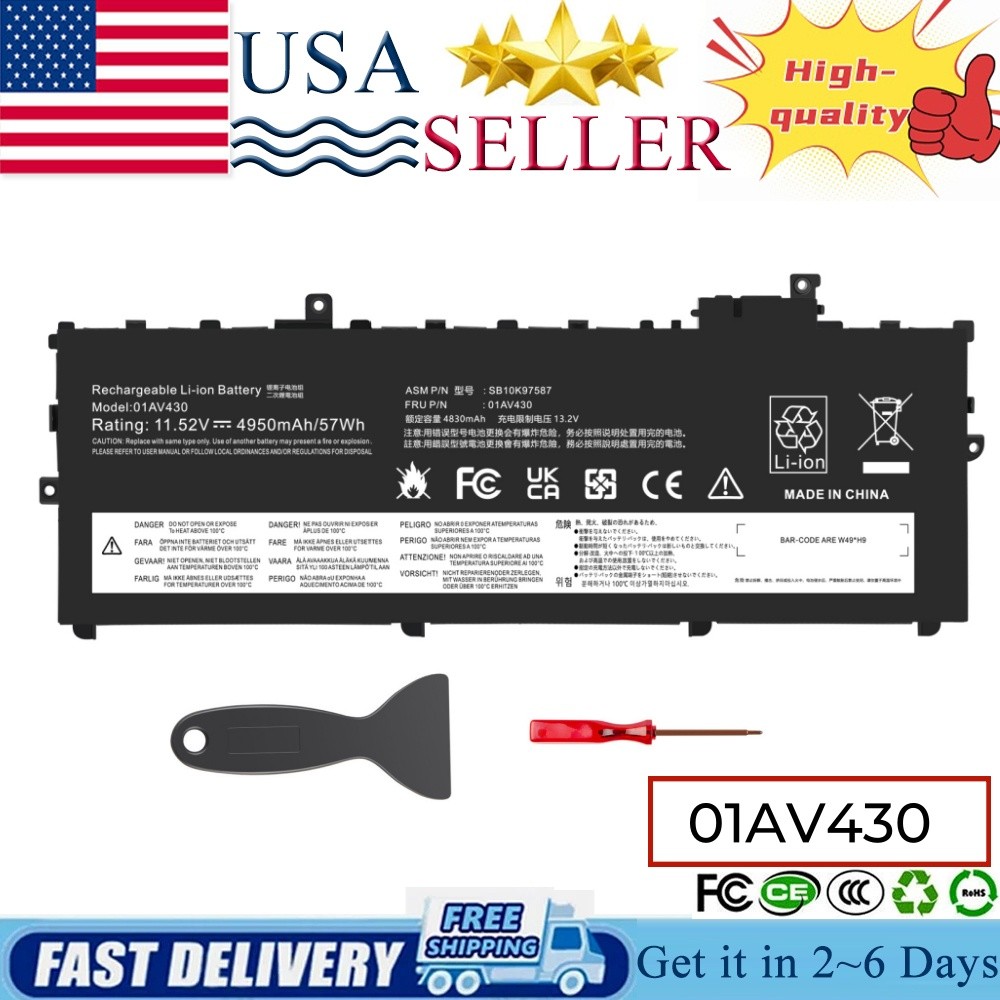 ✅LOT 10x Battery 01AV430 01AV494 for Lenovo ThinkPad X1 Carbon 5th Gen 6th Gen