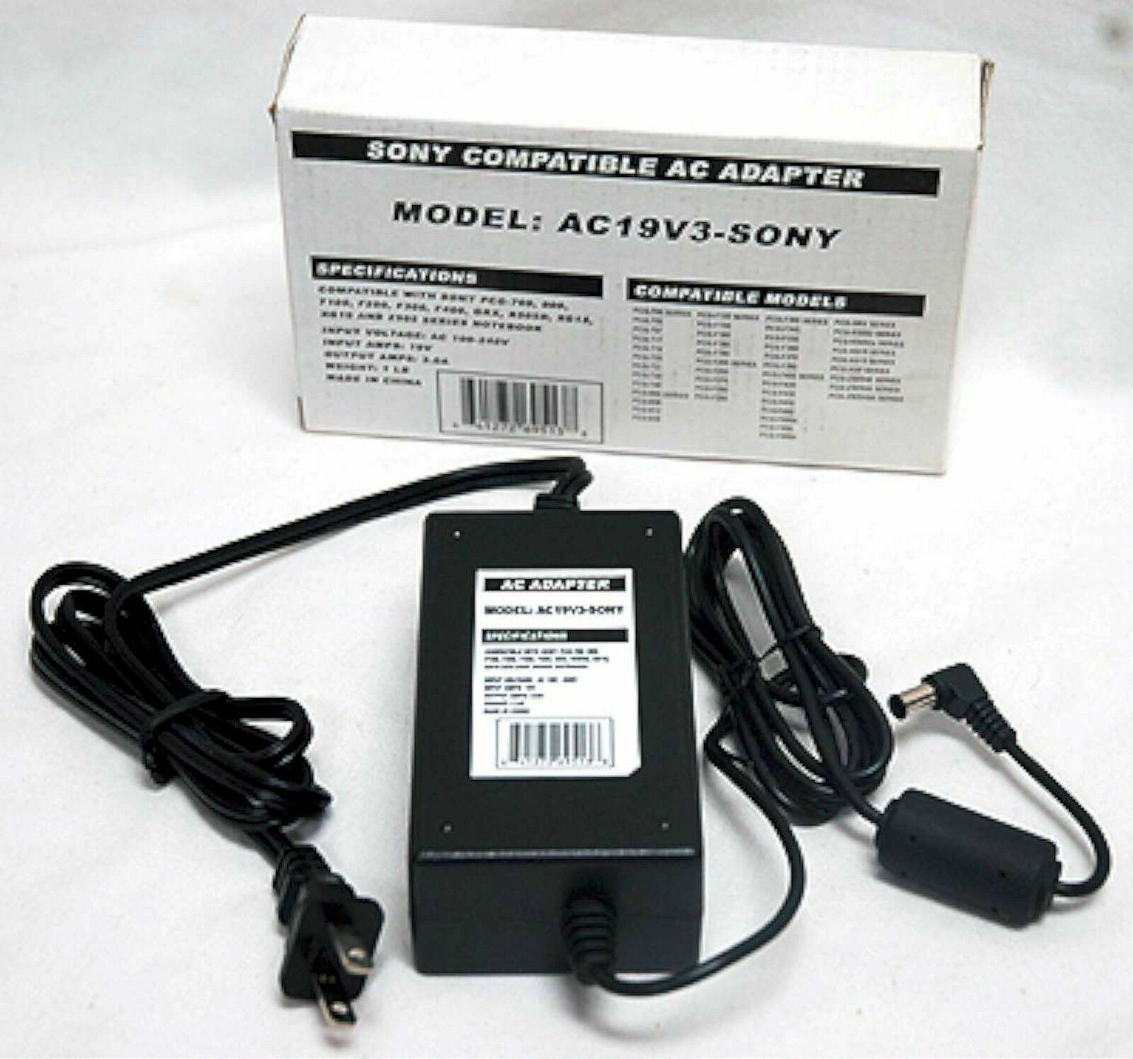 NEW Sony Vaio 60w Charger AC Power Adapter PCG-FX FXA F Z505 XG GRX NV R505 GRS