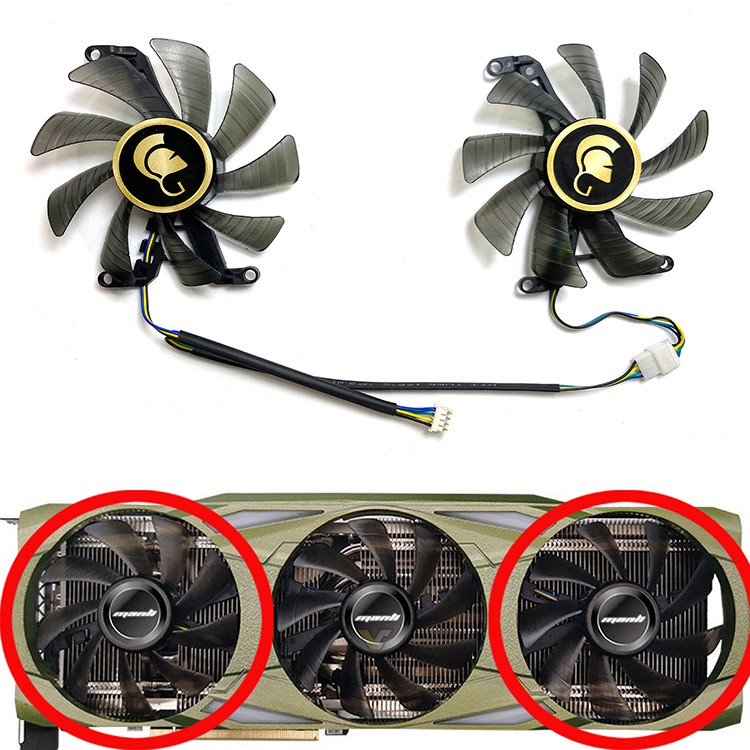 85MM Graphic Card Cooling Fan for MANLI RTX4070ti 12GB Graphic Card Cooling Fan
