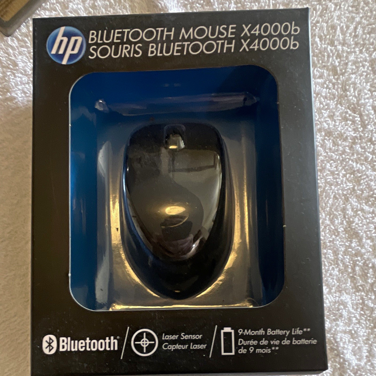 HP X4000b Bluetooth Wireless Laser Mouse, Black, Scroll Wheel