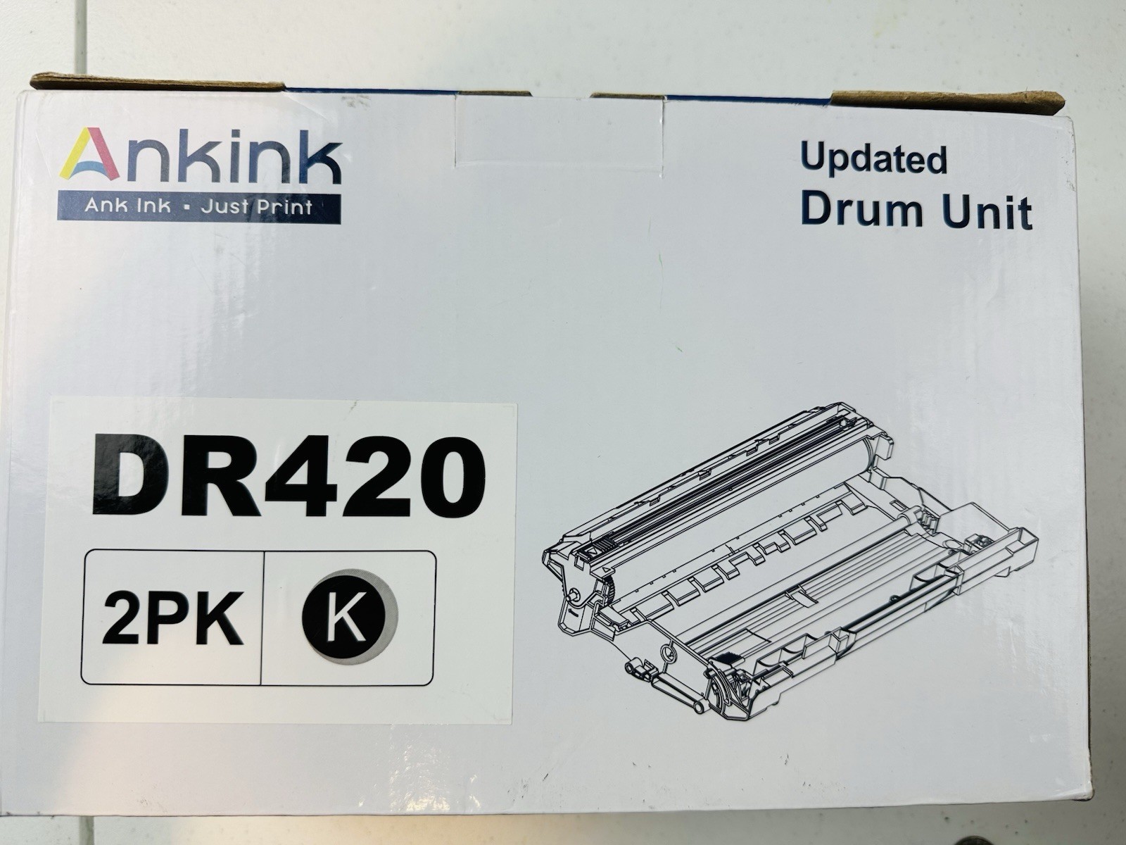 Ankirk DR420 2 Pack, Compatible Drum Unit (Not Toner) for Brother DR420