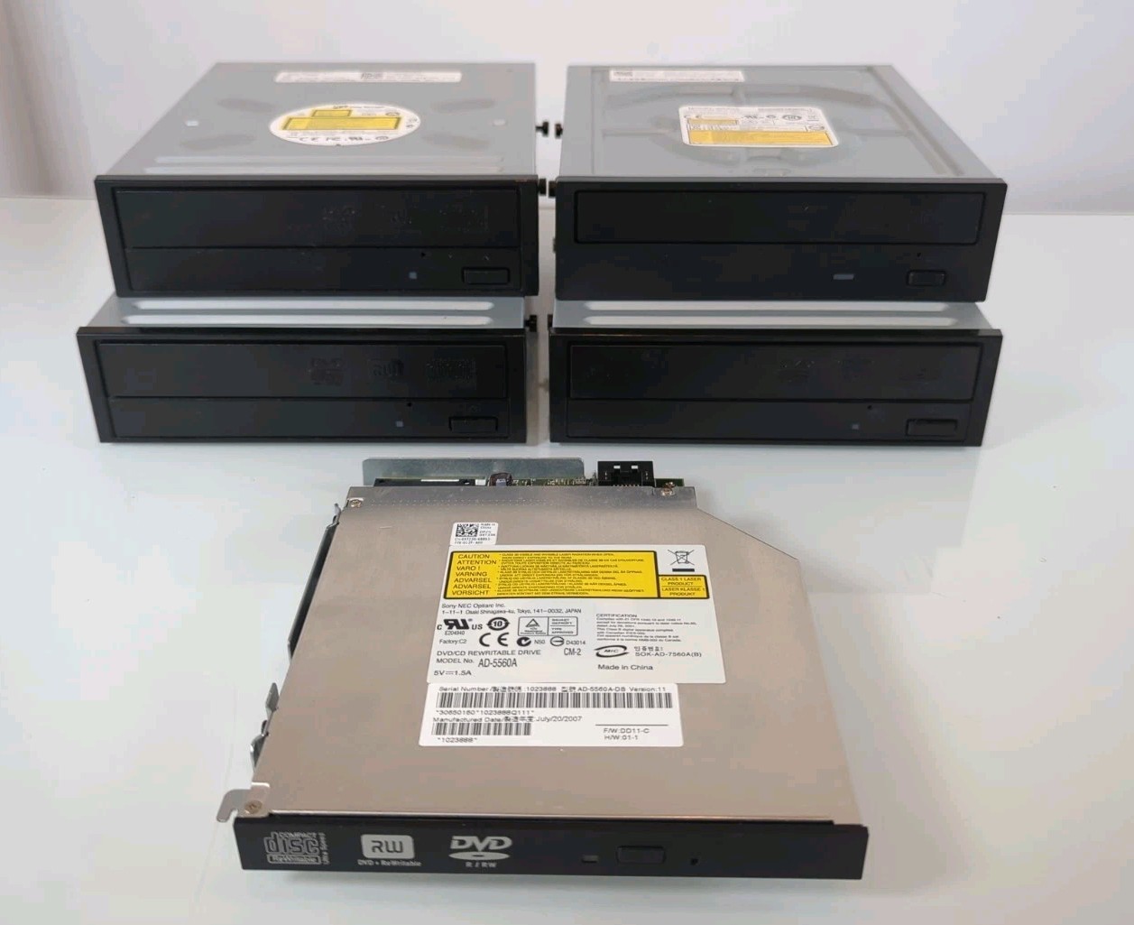 5 OEM Internal DVD RW Drives 4x Panasonic SW830 SATA +Sony NEC AD-5560A IDE DELL