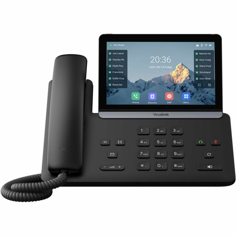 Yealink SIP-T87W IP Phone - Corded - Corded/Cordless - Wi-Fi, Bluetooth, DECT -