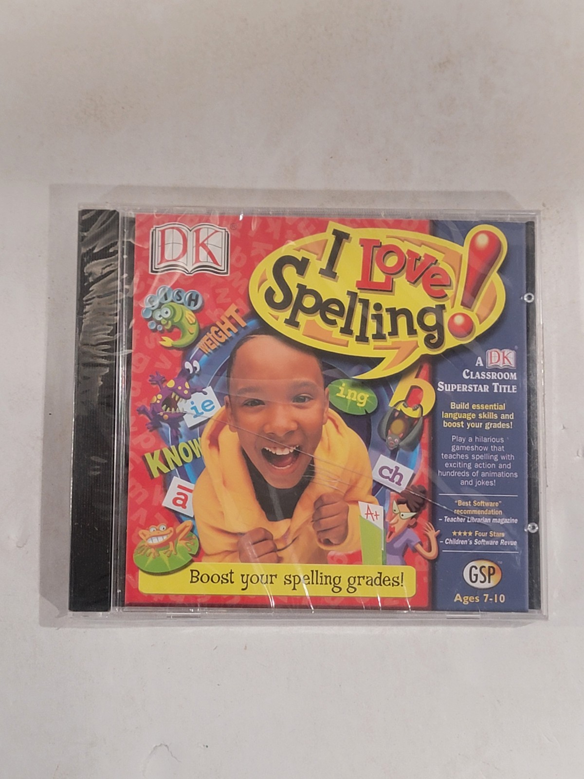 "I Love Spelling" Vintage Kids Educational Windows PC CD ROM - Sealed