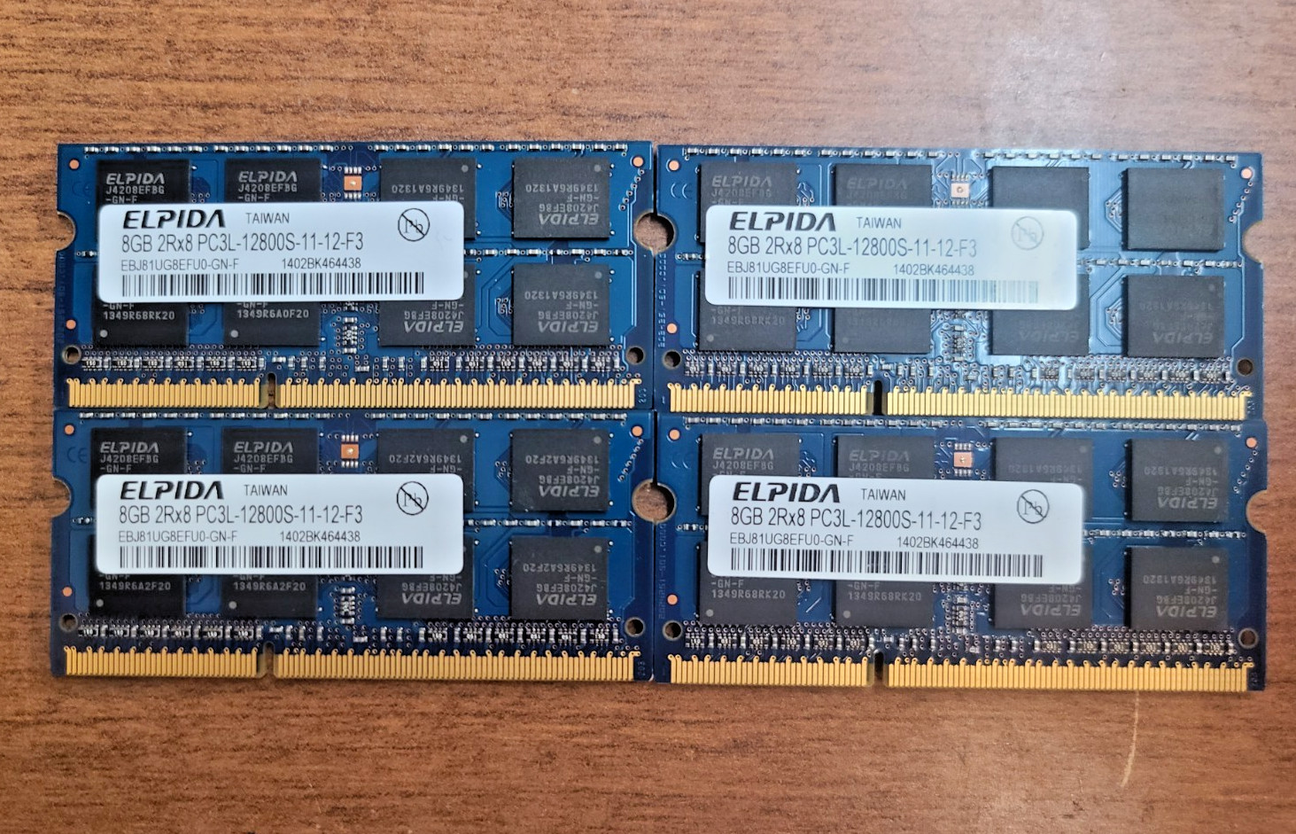 OEM HP ZBOOK 17 G1 G2 4X8 32GB PCL3 12800S 11 12 F3 693374-001 EBJ81UG8EFU0-GN-F
