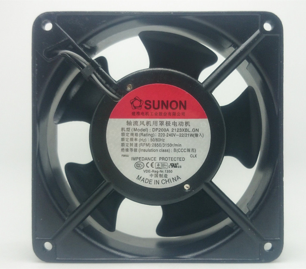 1X Axial cooling fan 120x120x38mm 230V 2850RPM DP200A 2123XBL.GN 