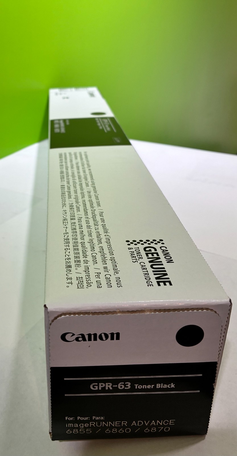 🔥 Canon GPR-63 (4766C003) Black Toner Cartridge Genuine - Up To 71,500 Pages