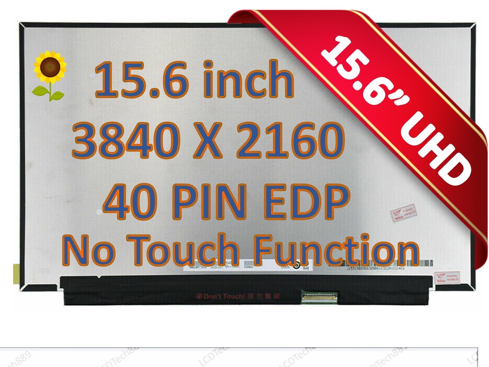 NE156QUM-N6C V8.1 40 pin 3840x2160 15.6" Lenovo LCD Non Touch Display Screen