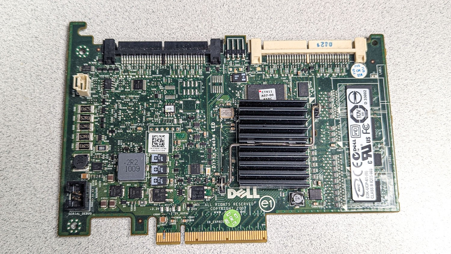 Dell Perc 6/i PowerEdge Server Integrated Raid Controller Card