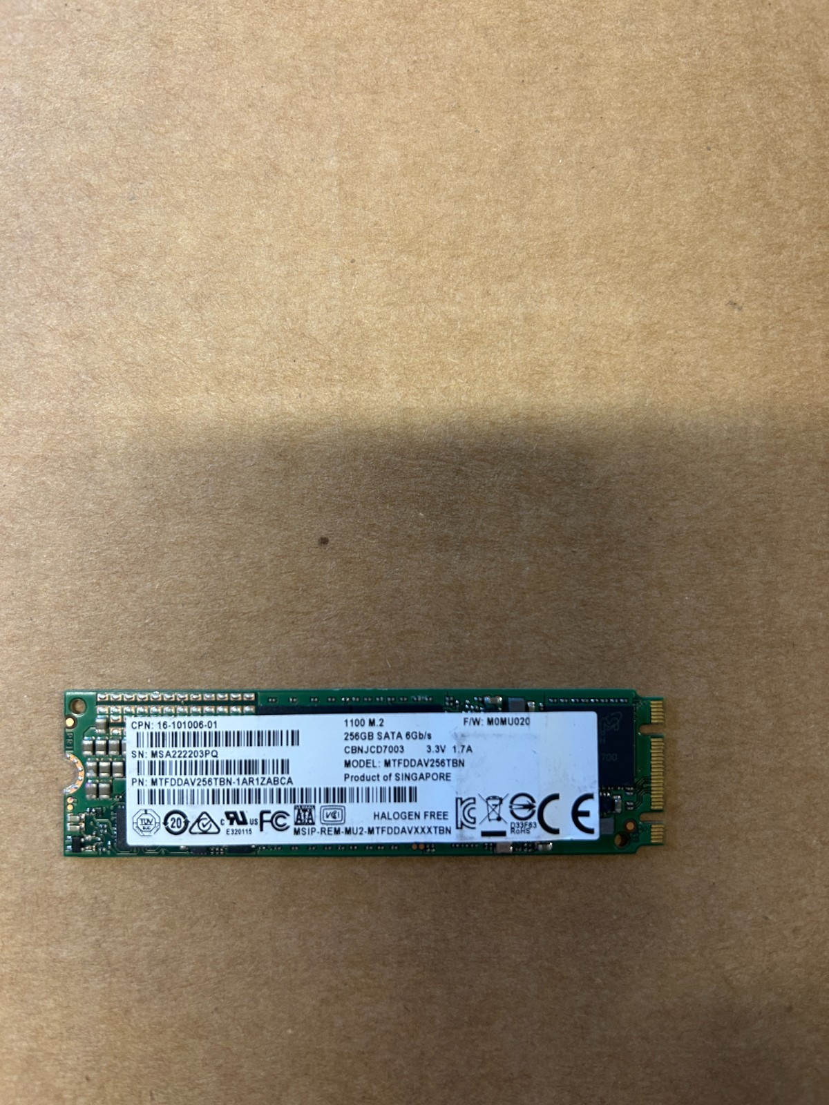 Micron 1100 M.2 256GB SSD