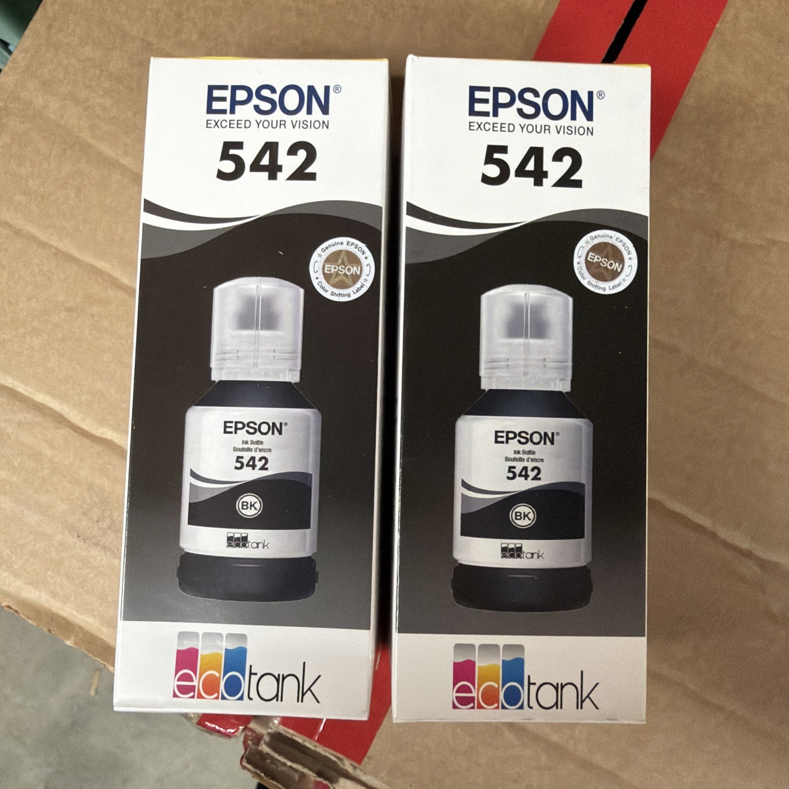 EPSON 542 EcoTank Pro Ink Ultra-high Capacity Bottle Black/Noir. EXP: 09/2027