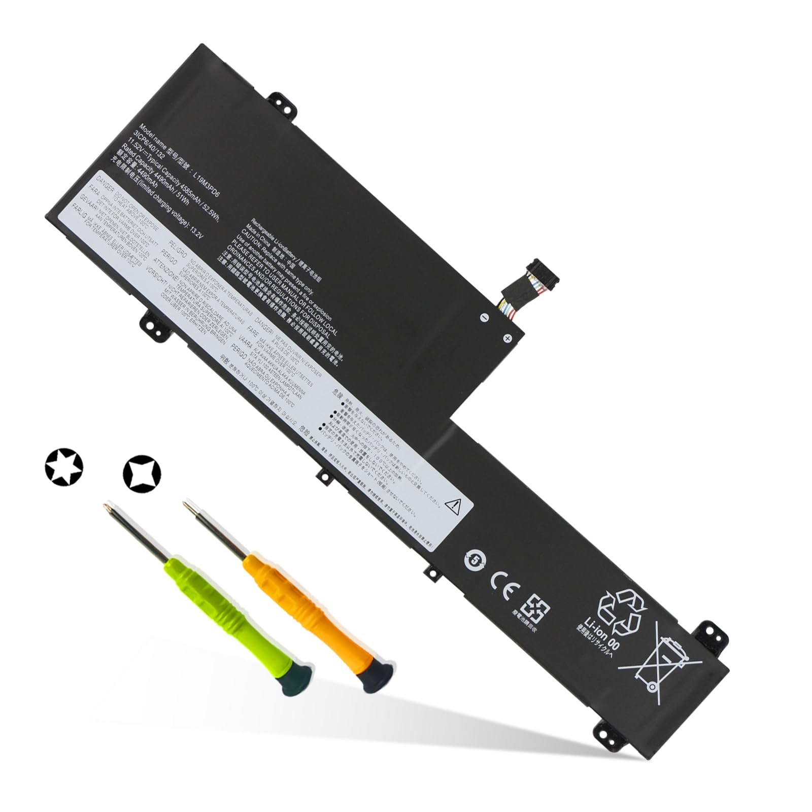 L19M3PD6 L19L3PD6 Laptop Battery for Lenovo IdeaPad Flex 5-14IIL05 81X1 81WS ...