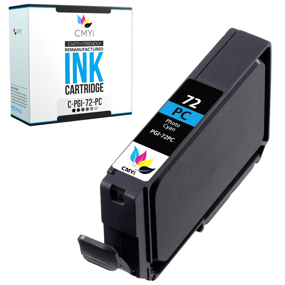 CMYi 1PK Compatible PGI-72 Photo Cyan Ink Cartridge for Canon PIXMA PRO-10 10S
