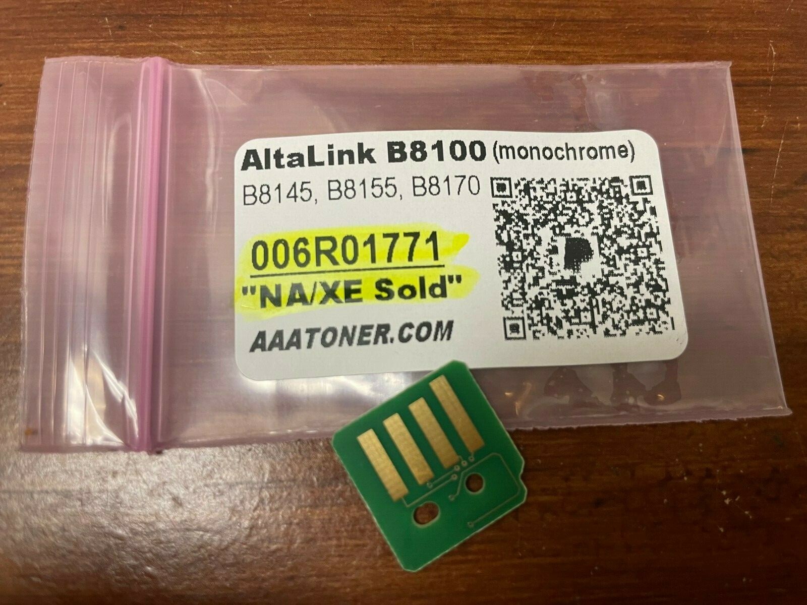 Toner Chip (1771) for Xerox AltaLink B8100, B8145, B8155, B8170 (Sold) Refill