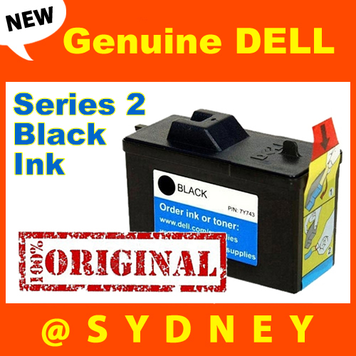 New Genuine Dell Series 2 Black Ink for Dell A940/A960 AIO 7Y743/310-4631/C896T