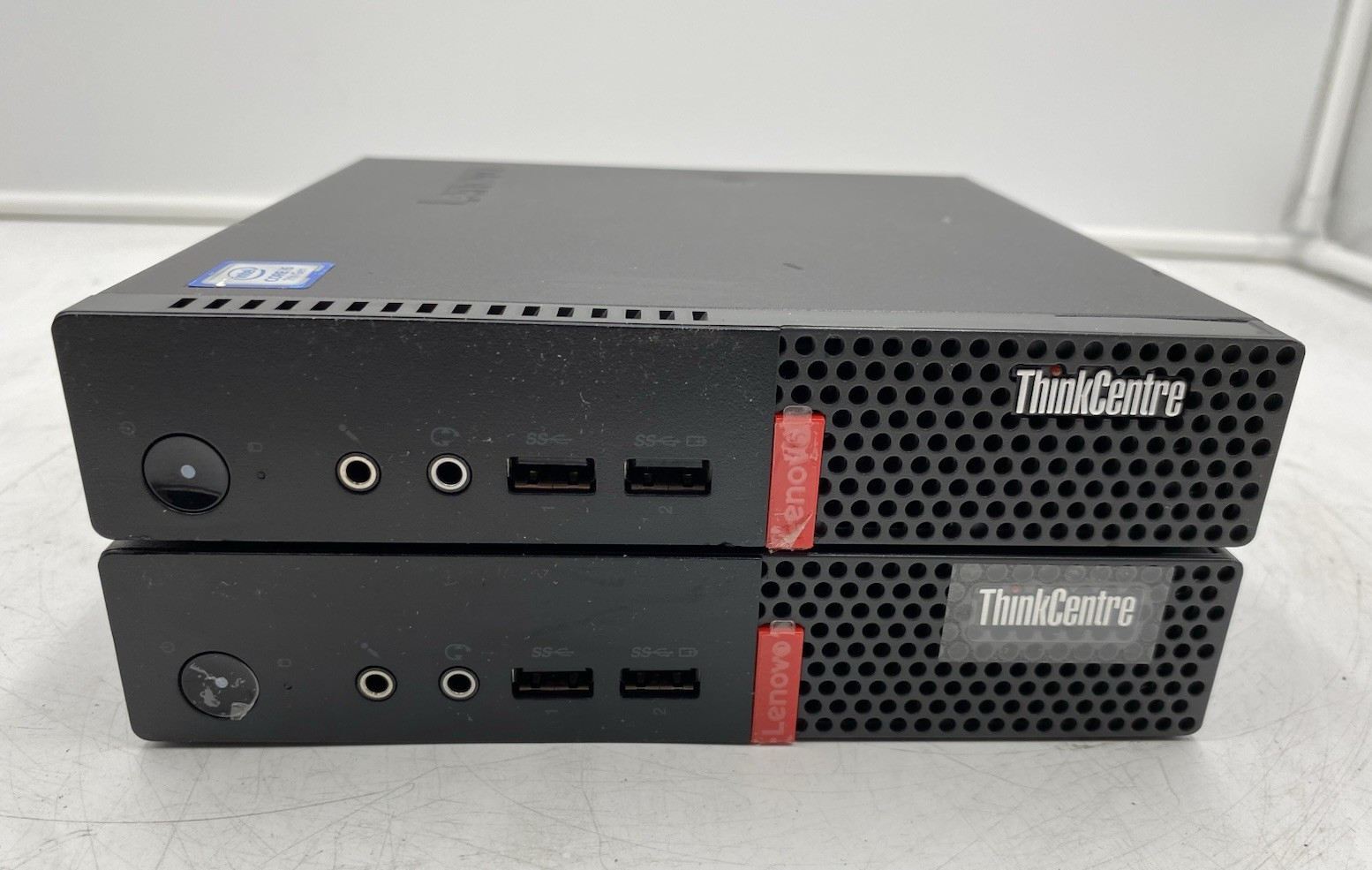 LOT OF 2  Lenovo ThinkCentre M710q i5-7500T 2.70GHz 8GB RAM 256GB NVMe SSD W10