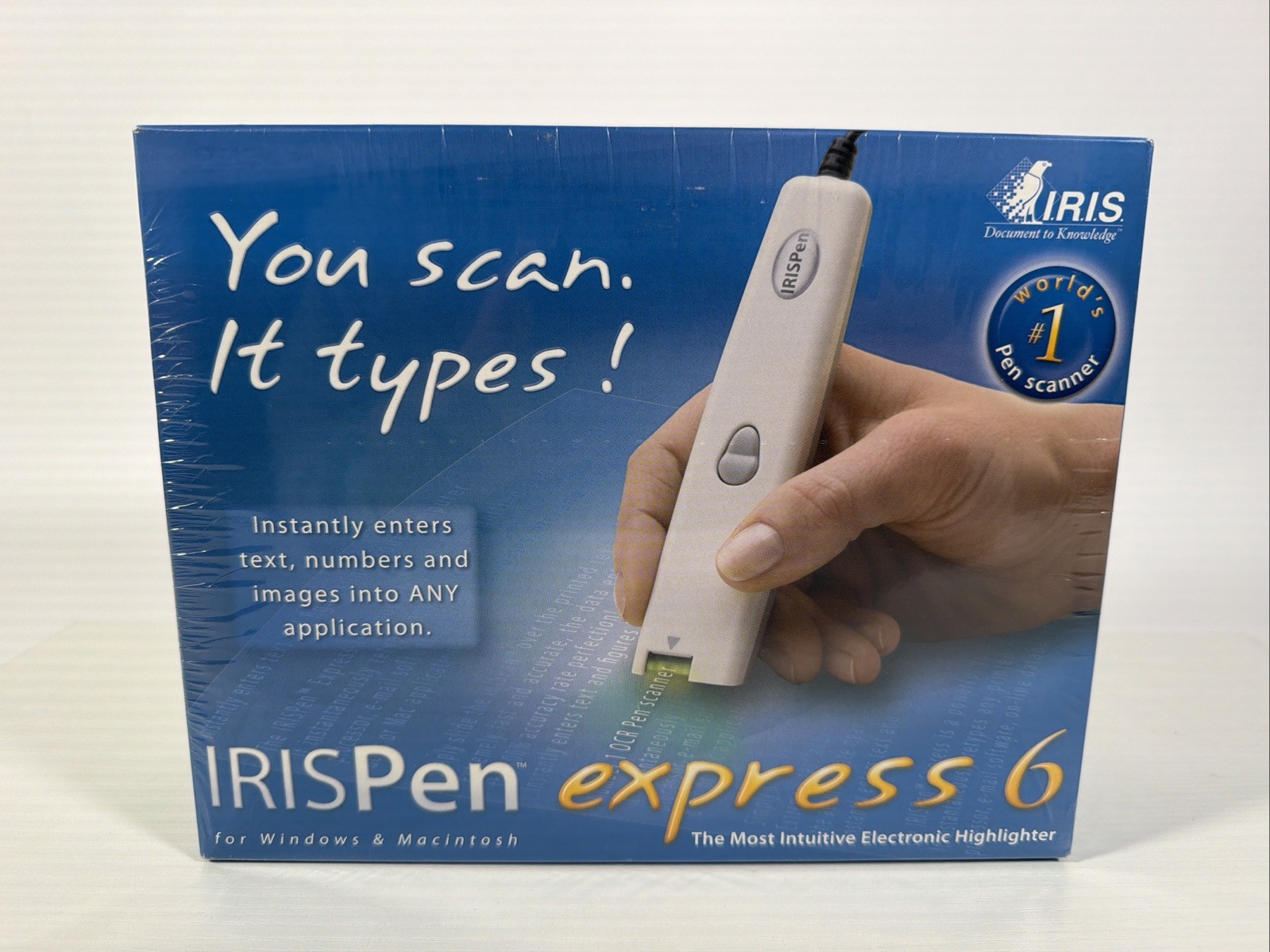 IRIS Pen Express 6 Handheld Scanner For Windows & Mcintosh SEALED