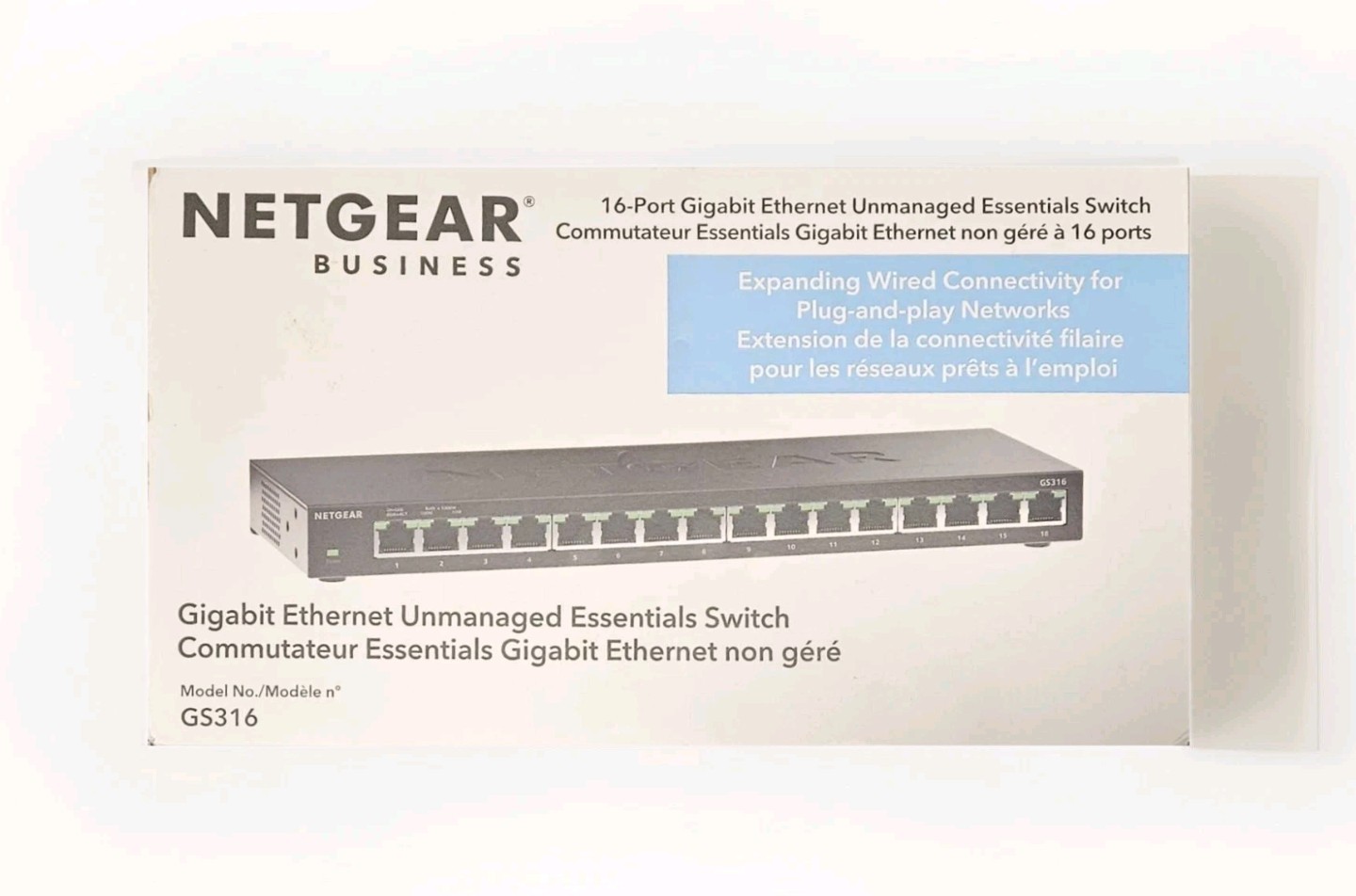 NETGEAR GS316-311NAS 16-Port Gigabit Ethernet Unmanaged Switch 🆕