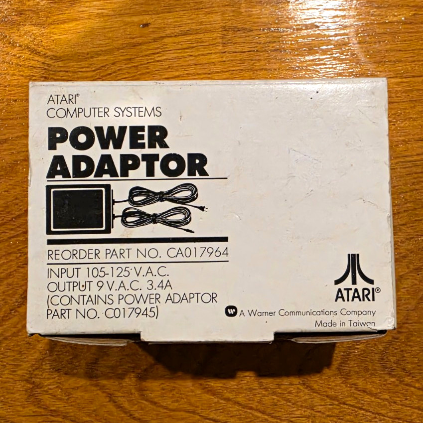 New In Box Atari Power Adapter Vintage AC Adapter MPN CA017964 For Atari