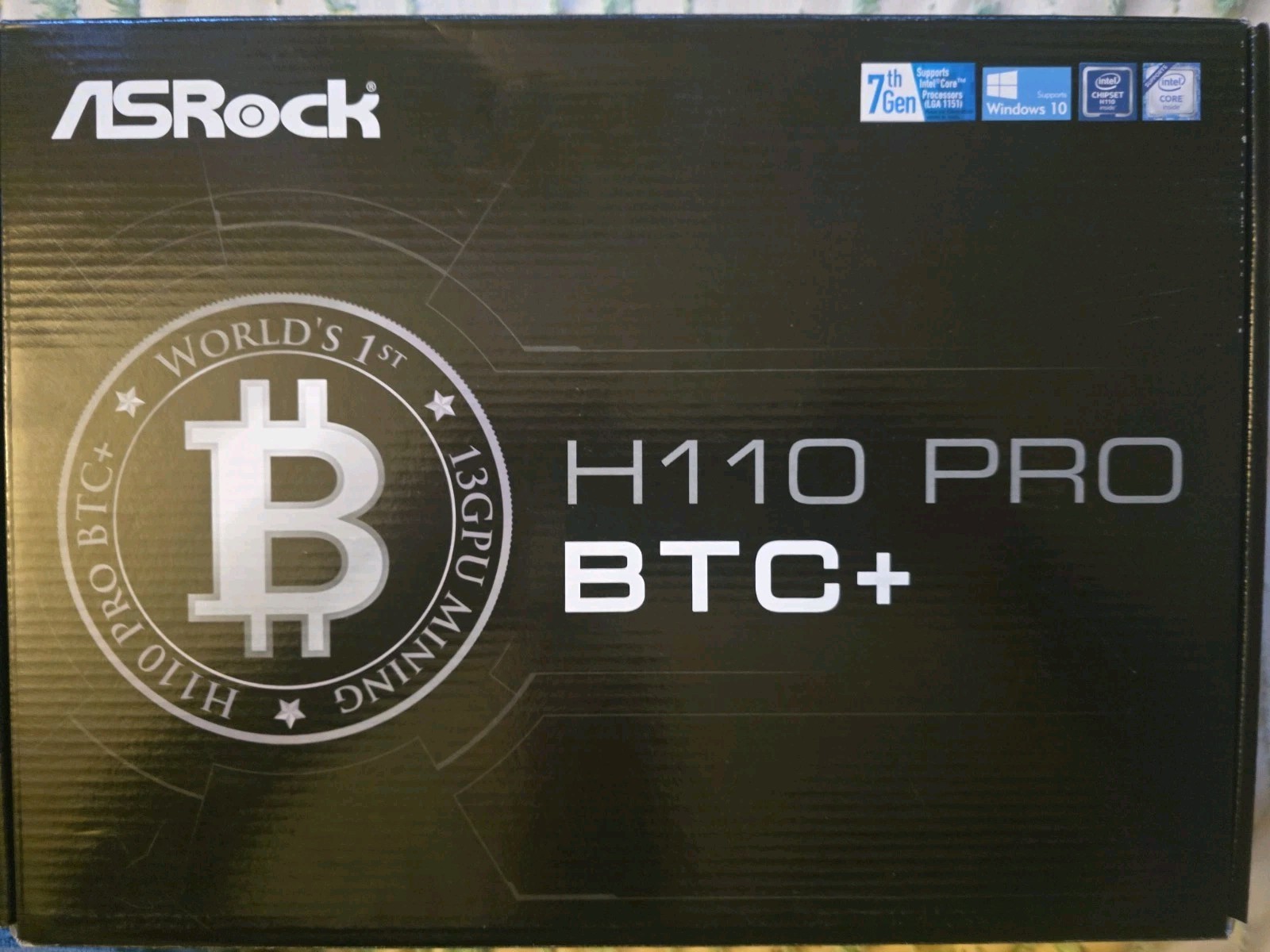 ASRock H110 Pro BTC+ Motherboard Never Used • 13 GPU Mining Board