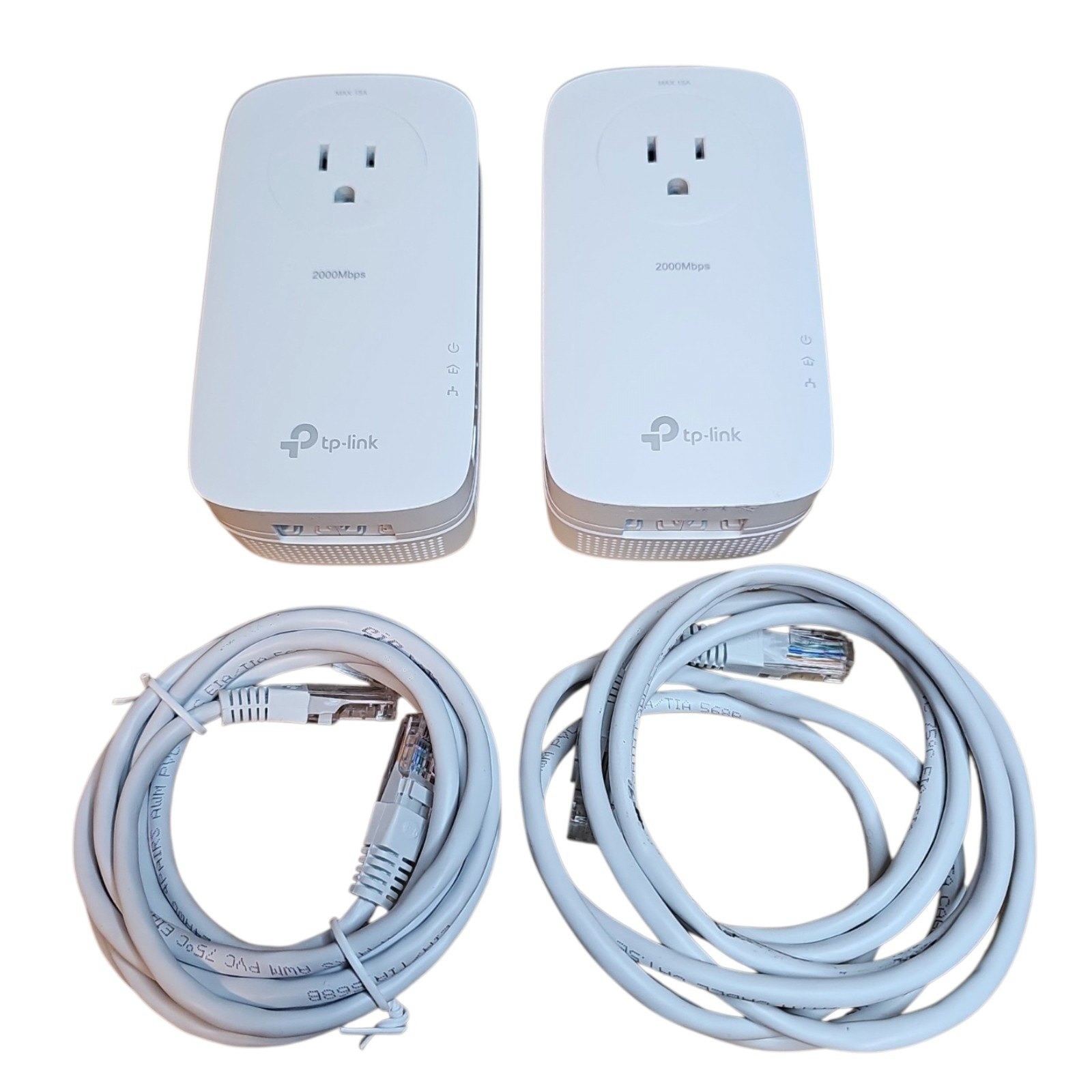 TP-Link AV2000 Passthrough Powerline Adapter Kit TL-PA9020P Gigabit Ethernet 2pc