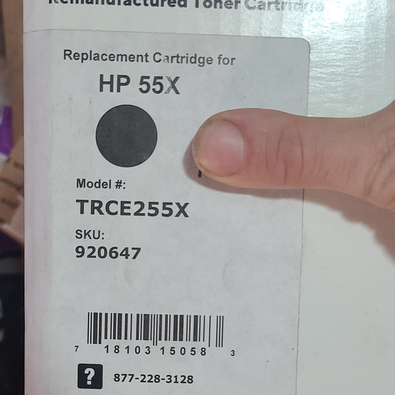 TRU RED Black Laser Toner for HP 55X/CE255X TRCE255X