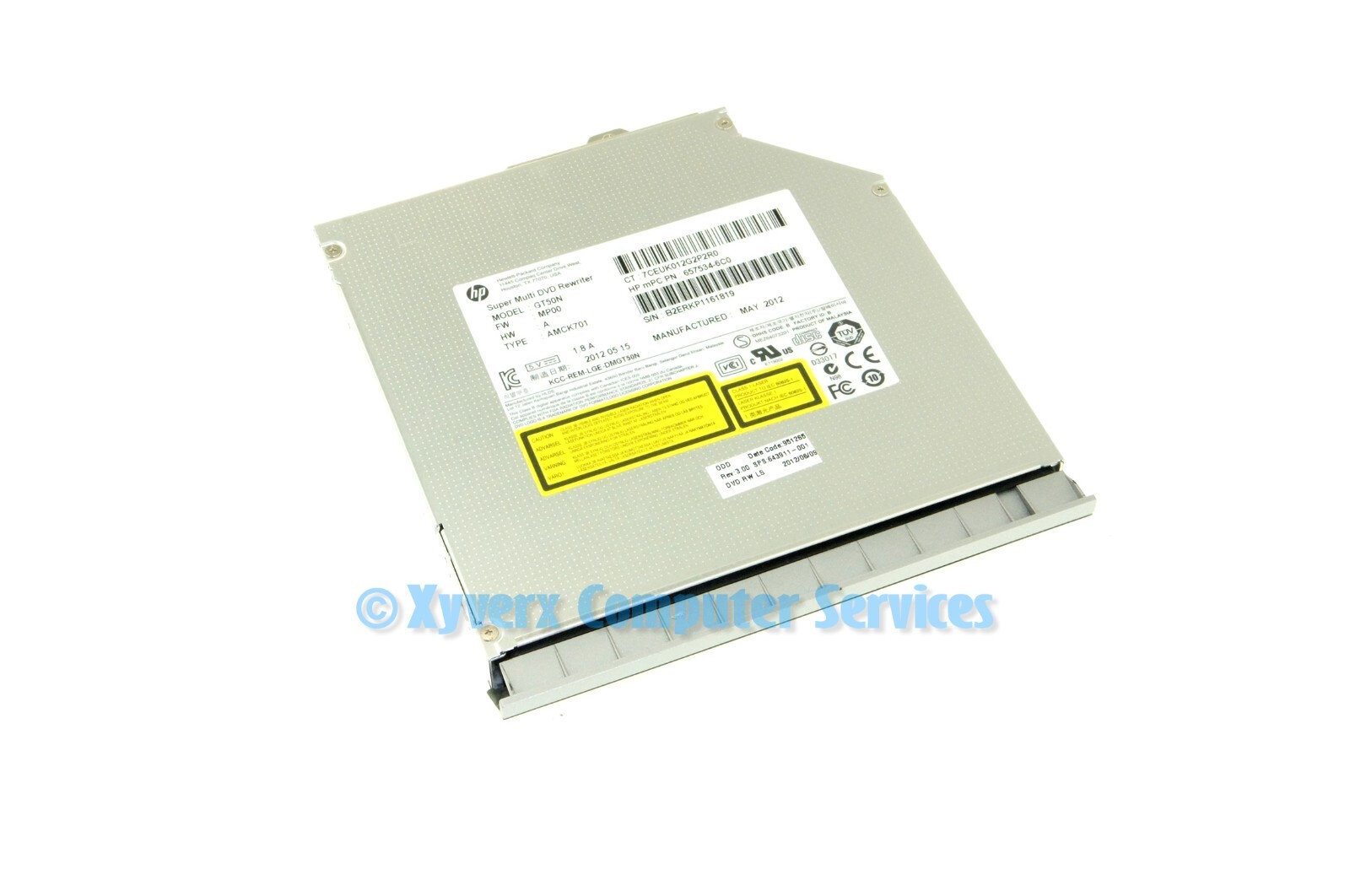 643911-001 657534-6C0 GT50N GENUINE HP DVD DRIVE W/BEZEL ELITEBOOK 8460P(A)(CG37