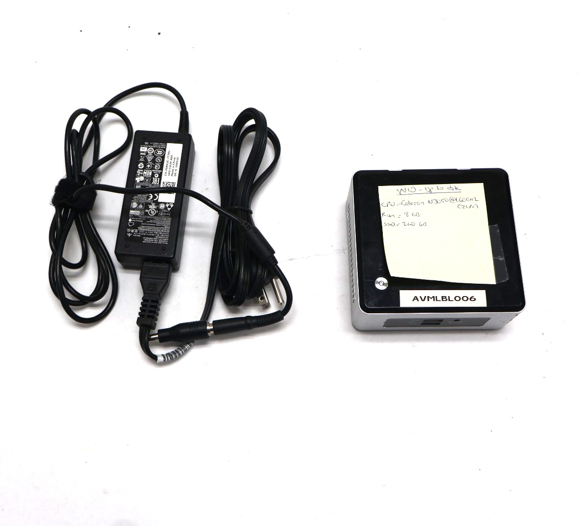 Intel NUC NUC5CPYH Mini PC Celeron N3050 1.60 GHz 8 GB Ram 240 GB SSD w/Adapter