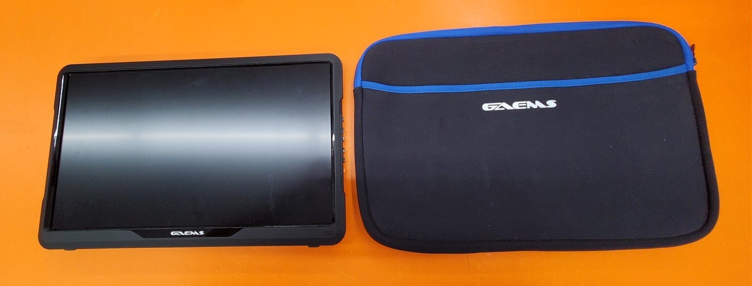 ⭐️⭐️⭐️⭐️⭐️ Gaems M155FHD 1080p 15" Portable Gaming Monitor w Case No Power Cable
