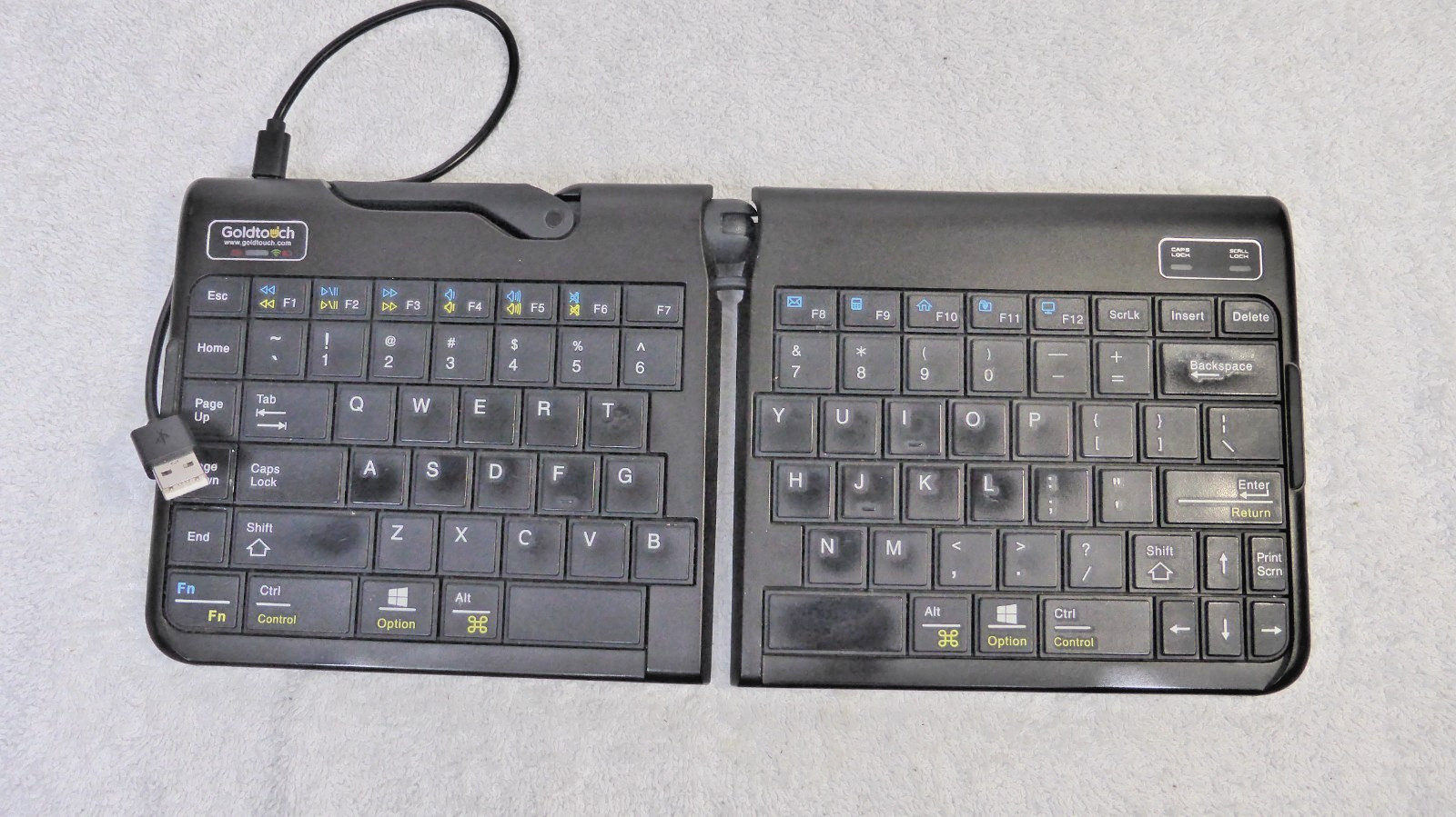 Goldtouch Keyboard SK-2770 Wireless Bluetooth Adjustable Ergonomic Tested