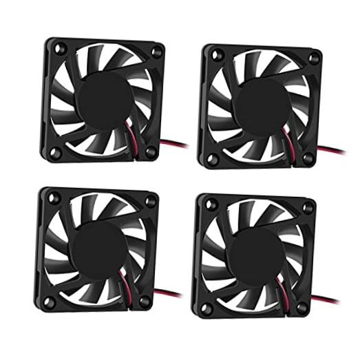 4PCS Dual Ball Bearing 60x60x10mm DC 5V 6010 Brushless Cooling 4pcs-dualball-5V