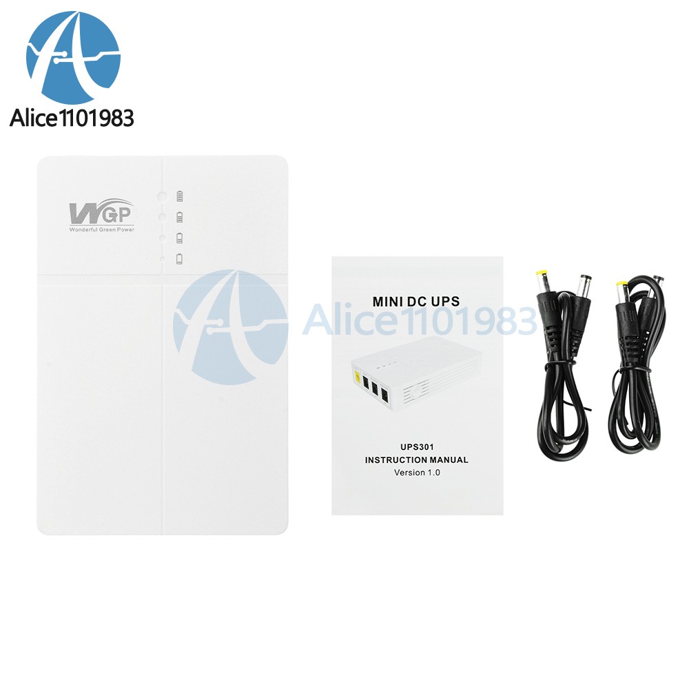 Mini UPS Uninterruptible Power Supply 7800 / 10400mAh Backup Power Bank Portable