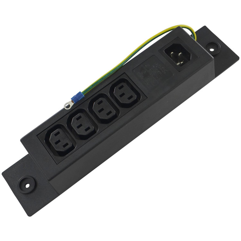 Conntek Server 10A 250V Iec Power Strip C14 Inlet To Iec 320 Sheet F Outlets 4
