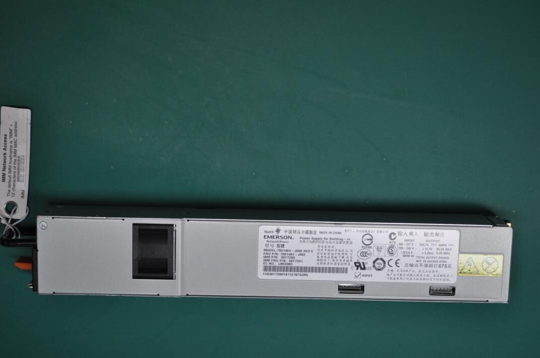 NEW IBM POWER SUPPLY 675W X3550-M2 39Y7201