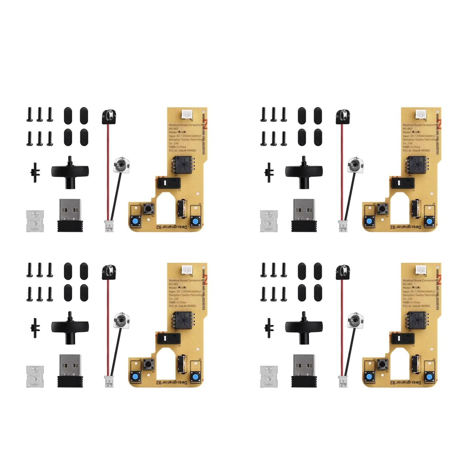 4X for Bamboo Lab DIY 3D Printing  Mouse Kit Model 002 Computer Mouse1681