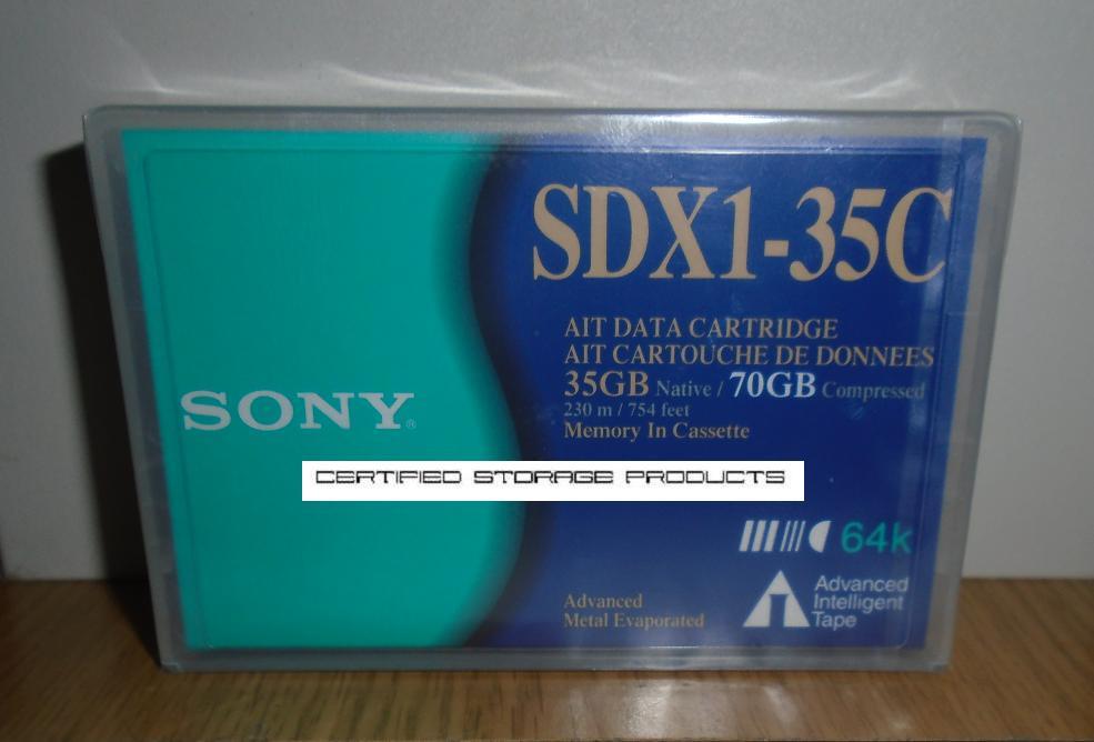 NEW 1/PK Sony SDX1-35C AIT Data Tape Cartridge AIT1 64k MIC SDX135C MFG Sealed