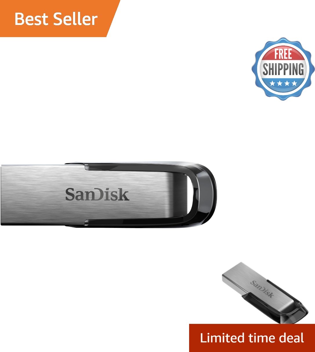 Sandisk 128GB Ultra Flair USB 3.0 Flash Drive – Secure, Stylish & Fast Transfers
