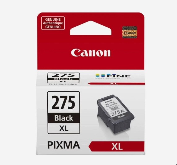 Lot of 2 Genuine Canon PG-275XL Black Ink Sealed Cartridges No Box