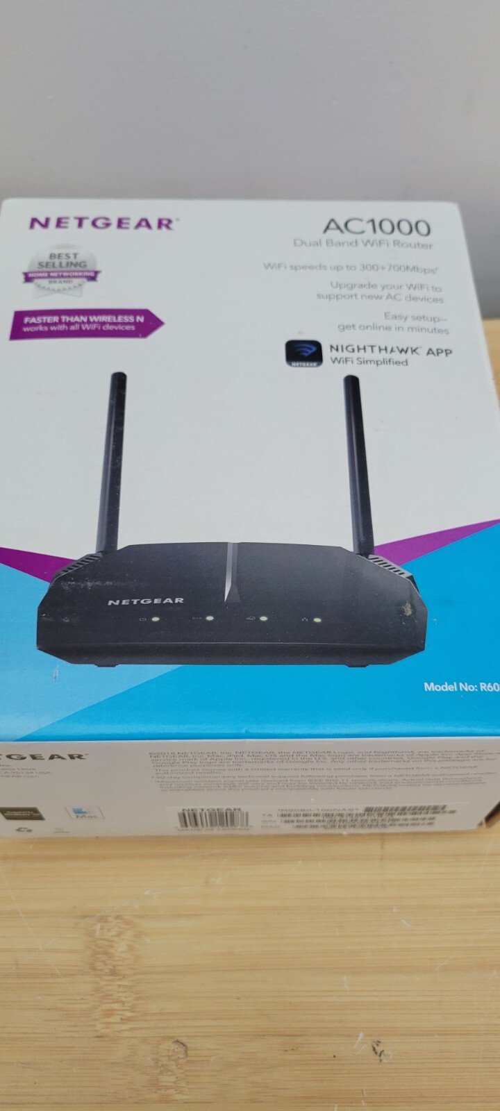 Netgear AC1000 Dual Band WiFi Router R6080