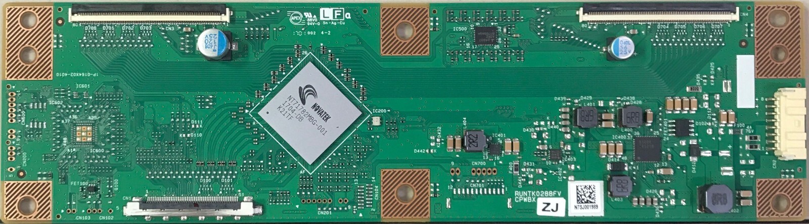 RUNTK0288FV CPWBX  Tcon Logic board for  SHARP LCD TV