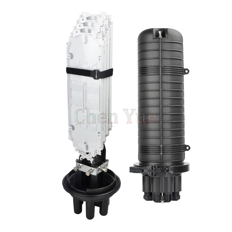 96 Cores Vertical Dome Fiber Optic Cable Connection Box Fiber Splice Closure Box