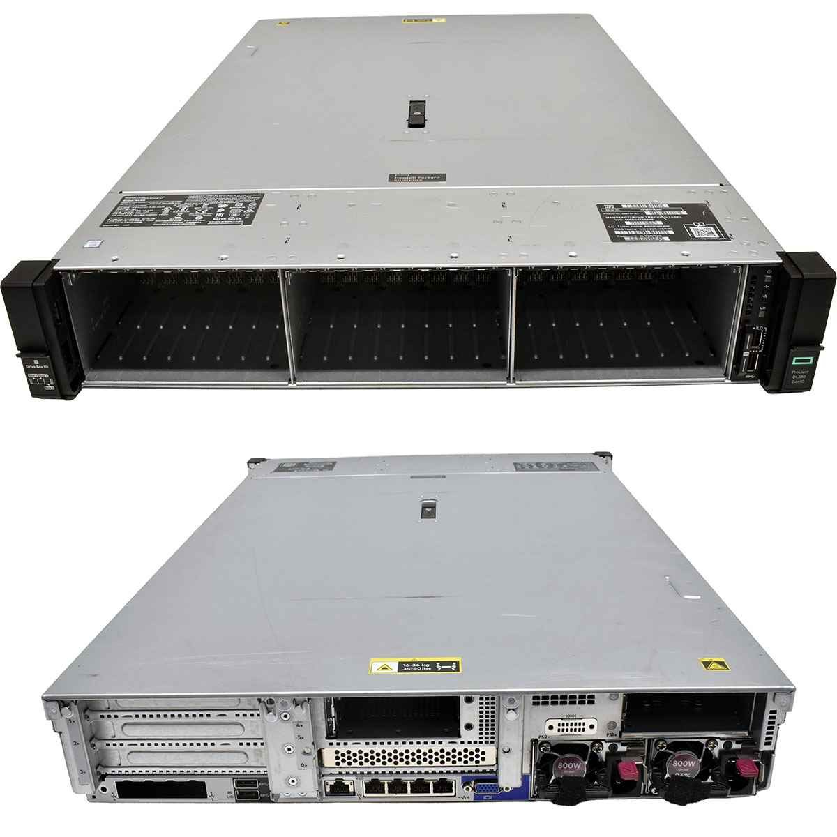 HP ProLiant DL380 G10 2U No CPU 2x Cooler 0GB RAM DDR4 28x SFF 2.5 P816i-a Exp